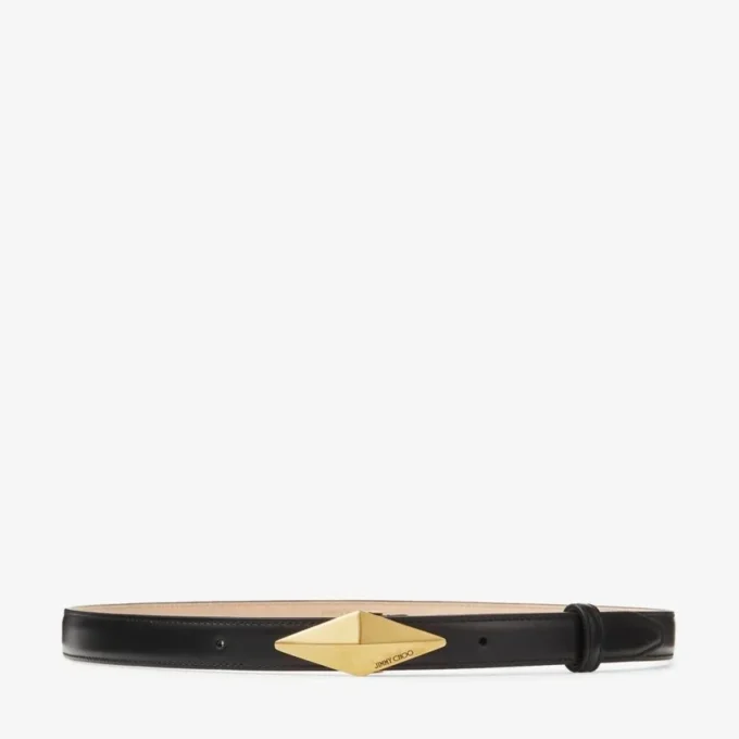 Cinturón con hebilla de diamantes Cinturón con hebilla de piel negra Cinturón con hebilla de diamantes Cinturón con hebilla de piel negra