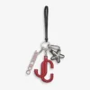 Colgante Jc Multi Charm de piel de becerro en rojo y rosa caramelo con logotipo de estrella Colgante Jc Multi Charm de piel de becerro en rojo y rosa caramelo con logotipo de estrella