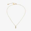 Colgante Jc Pearl Cube de metal dorado con perla y cubo de cristal Colgante Jc Pearl Cube de metal dorado con perla y cubo de cristal