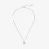 Collar con corazón Collar con corazón con acabado plateado y cristales Collar con corazón Collar con corazón con acabado plateado y cristales