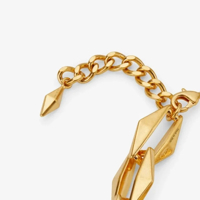 Collar de cadena Diamond Collar de cadena Diamond con acabado dorado Collar de cadena Diamond Collar de cadena Diamond con acabado dorado