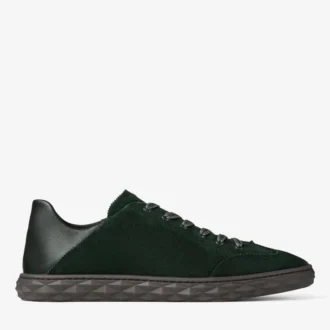 Diamond Flex M: zapatillas de caña baja en ante verde británico y mezcla de piel