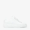 Diamond Light Maxi F: zapatillas bajas de piel napa blanca con suela de plataforma Diamond Light Maxi F: zapatillas bajas de piel napa blanca con suela de plataforma
