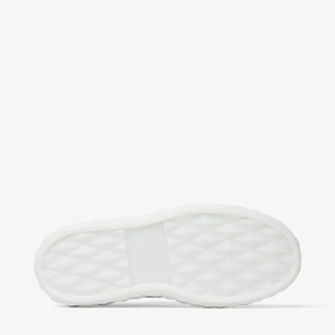 Diamond Light Maxi F: zapatillas bajas de piel napa blanca con suela de plataforma Diamond Light Maxi F: zapatillas bajas de piel napa blanca con suela de plataforma
