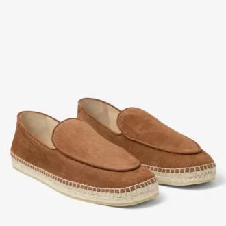 Espadrilles de ante de terciopelo con grabado de cigarro y cordones en color vid