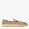 Espadrilles Shenton de ante de terciopelo color piedra Espadrilles Shenton de ante de terciopelo color piedra