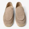 Espadrilles Shenton de ante de terciopelo color piedra Espadrilles Shenton de ante de terciopelo color piedra