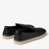 Espadrilles Shenton de cuero negro ablandado Espadrilles Shenton de cuero negro ablandado