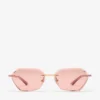 Gafas de sol Abby con silueta geométrica en rosa Gafas de sol Abby con silueta geométrica en rosa