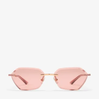 Gafas de sol Abby con silueta geométrica en rosa