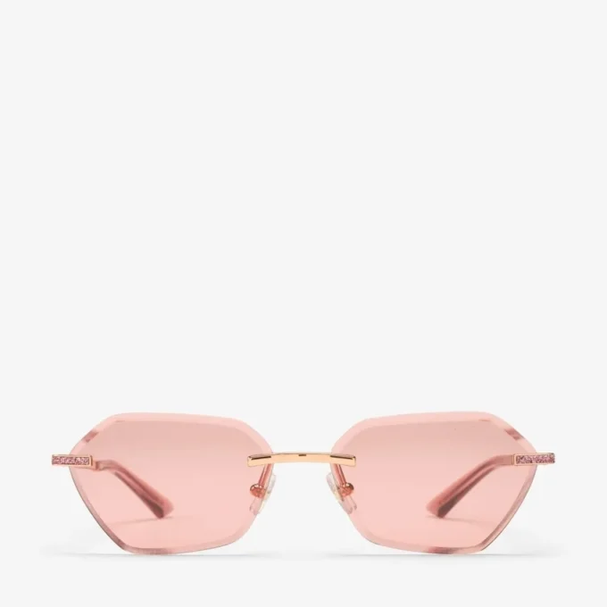 Gafas de sol Abby con silueta geométrica en rosa Gafas de sol Abby con silueta geométrica en rosa