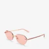 Gafas de sol Abby con silueta geométrica en rosa Gafas de sol Abby con silueta geométrica en rosa