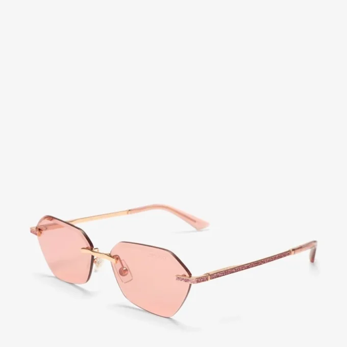 Gafas de sol Abby con silueta geométrica en rosa Gafas de sol Abby con silueta geométrica en rosa