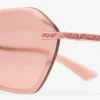 Gafas de sol Abby con silueta geométrica en rosa Gafas de sol Abby con silueta geométrica en rosa