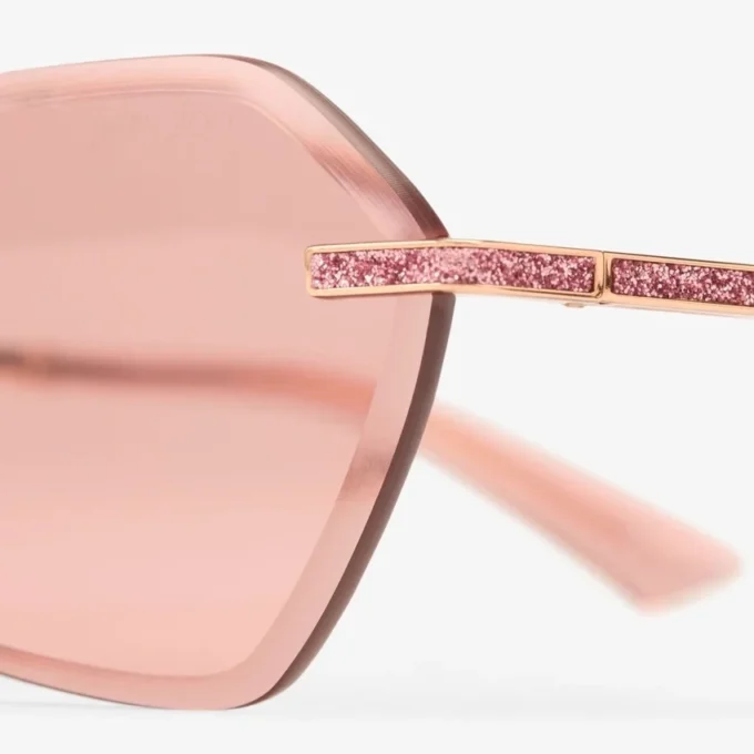 Gafas de sol Abby con silueta geométrica en rosa Gafas de sol Abby con silueta geométrica en rosa