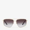 Gafas de sol Alyssa Aviator en oro pálido
