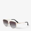 Gafas de sol Alyssa Aviator en oro pálido