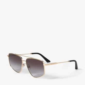 Gafas de sol Alyssa Aviator en oro pálido