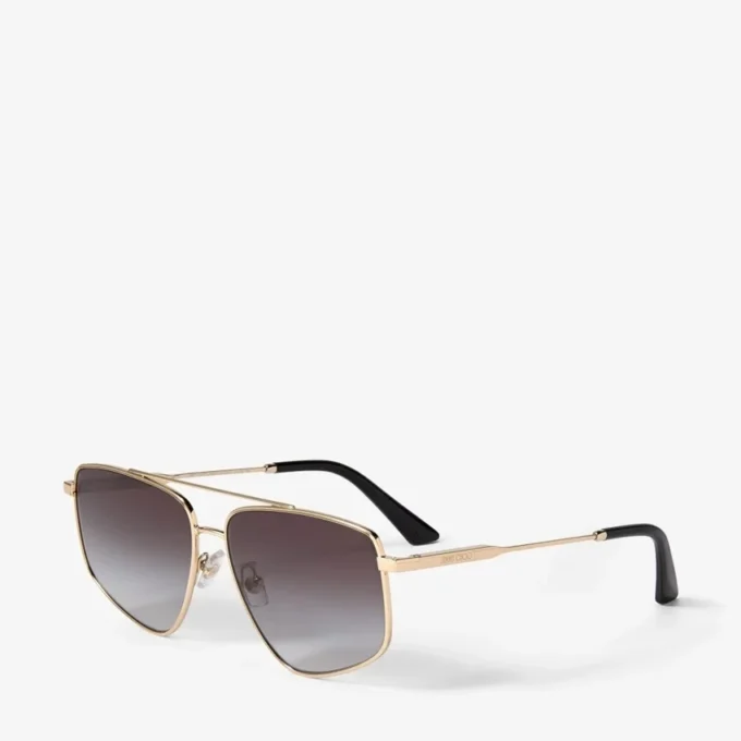 Gafas de sol Alyssa Aviator en oro pálido