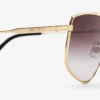 Gafas de sol Alyssa Aviator en oro pálido