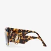 Gafas de sol Ariana con montura cuadrada en amarillo habana Gafas de sol Ariana con montura cuadrada en amarillo habana