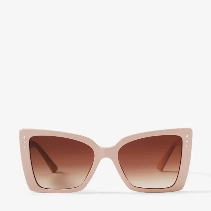 Gafas de sol con montura de mariposa Lorea Beige Gafas de sol con montura de mariposa Lorea Beige