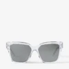 Gafas de sol cuadradas Giava con purpurina de cristal Gafas de sol cuadradas Giava con purpurina de cristal