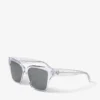 Gafas de sol cuadradas Giava con purpurina de cristal Gafas de sol cuadradas Giava con purpurina de cristal