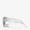 Gafas de sol cuadradas Giava con purpurina de cristal Gafas de sol cuadradas Giava con purpurina de cristal