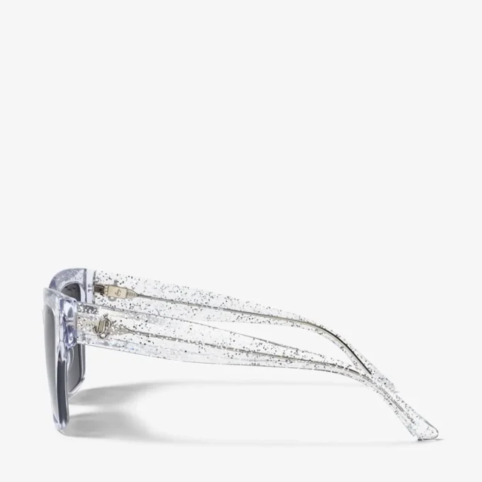Gafas de sol cuadradas Giava con purpurina de cristal Gafas de sol cuadradas Giava con purpurina de cristal