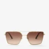Gafas de sol cuadradas Joss en oro pálido Gafas de sol cuadradas Joss en oro pálido