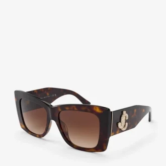 Gafas de sol cuadradas Juliana en marrón habana