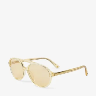 Gafas de sol de aviador Vira en amarillo transparente