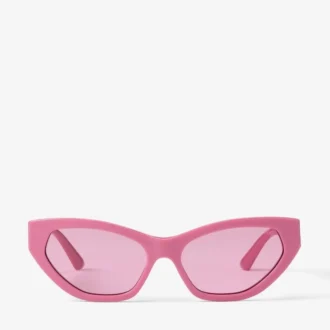 Gafas de sol de ojo de gato Leyla en rosa caramelo