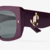 Gafas de sol Gabi con diseño de mariposa en acetato color ciruela y gris Gafas de sol Gabi con diseño de mariposa en acetato color ciruela y gris
