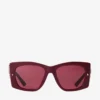 Gafas de sol Gabi con mariposa en color arándano y violeta oscuro Gafas de sol Gabi con mariposa en color arándano y violeta oscuro