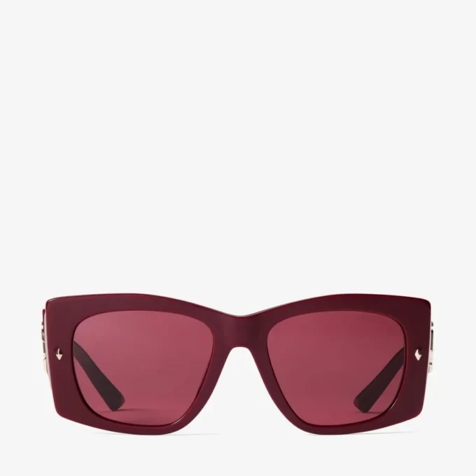 Gafas de sol Gabi con mariposa en color arándano y violeta oscuro Gafas de sol Gabi con mariposa en color arándano y violeta oscuro