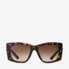 Gafas de sol Gabi de acetato en color habana y marrón degradado con montura de mariposa Gafas de sol Gabi de acetato en color habana y marrón degradado con montura de mariposa