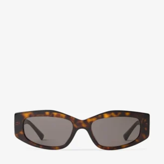 Gafas de sol geométricas Uma en marrón oscuro Havana