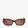 Gafas de sol Isla marrón habana con montura de ojo de gato Gafas de sol Isla marrón habana con montura de ojo de gato