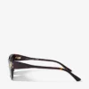 Gafas de sol Isla marrón habana con montura de ojo de gato Gafas de sol Isla marrón habana con montura de ojo de gato
