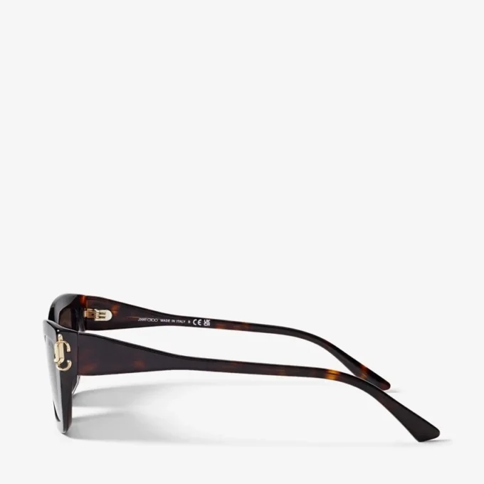 Gafas de sol Isla marrón habana con montura de ojo de gato Gafas de sol Isla marrón habana con montura de ojo de gato