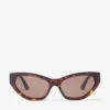 Gafas de sol Leyla marrón habana con forma de ojo de gato Gafas de sol Leyla marrón habana con forma de ojo de gato