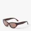 Gafas de sol Leyla marrón habana con forma de ojo de gato Gafas de sol Leyla marrón habana con forma de ojo de gato