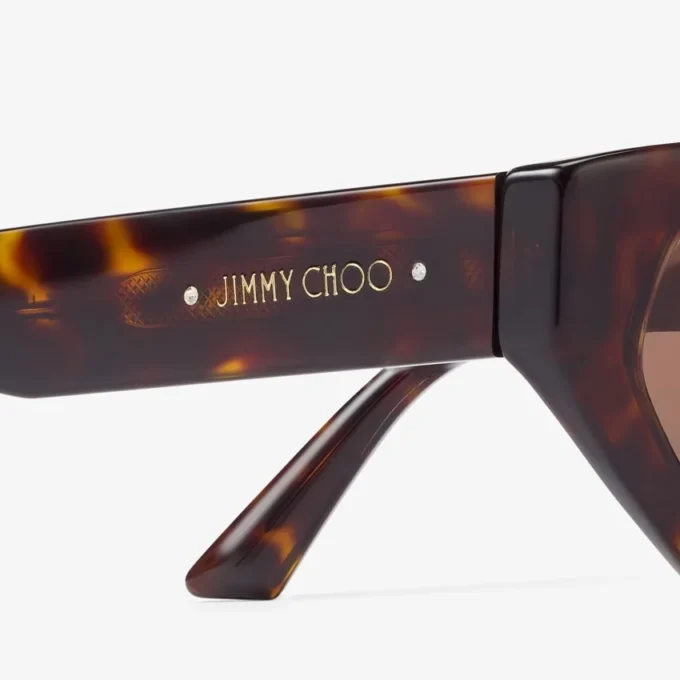 Gafas de sol Leyla marrón habana con forma de ojo de gato Gafas de sol Leyla marrón habana con forma de ojo de gato