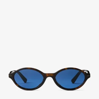 Gafas de sol Marais de acetato ovaladas en color habana y azul