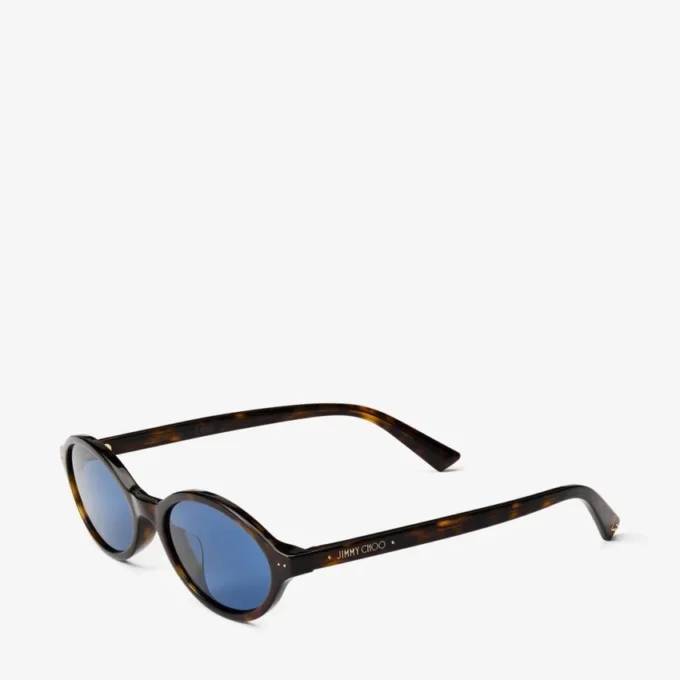 Gafas de sol Marais de acetato ovaladas en color habana y azul Gafas de sol Marais de acetato ovaladas en color habana y azul