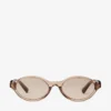 Gafas de sol Marais de acetato ovaladas en color marrón claro y marrón claro transparente Gafas de sol Marais de acetato ovaladas en color marrón claro y marrón claro transparente