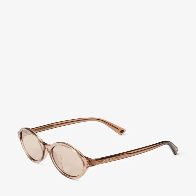 Gafas de sol Marais de acetato ovaladas en color marrón claro y marrón claro transparente Gafas de sol Marais de acetato ovaladas en color marrón claro y marrón claro transparente
