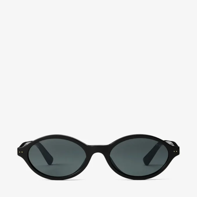 Gafas de sol Marais de acetato ovaladas en negro y gris Gafas de sol Marais de acetato ovaladas en negro y gris